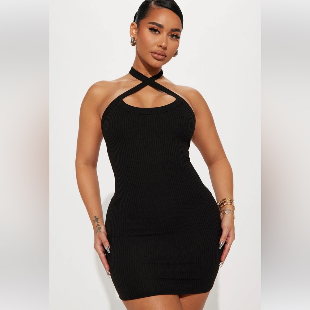 Fashion Nova Jojo Ribbed Mini Dress *runs small